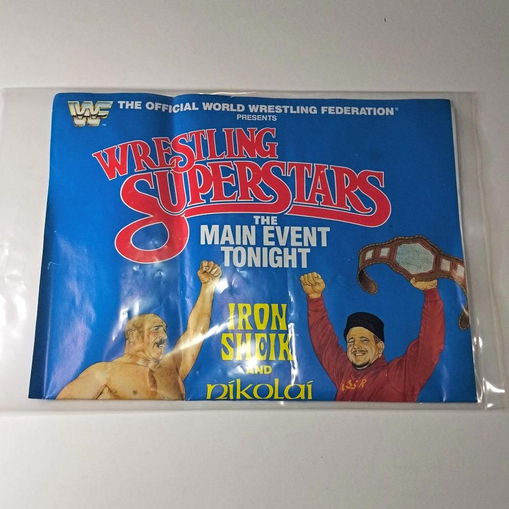 LJN WWF Wrestling Superstars Tag Team Champions The Iron Sheik & Nikolai Volkoff rare vintage