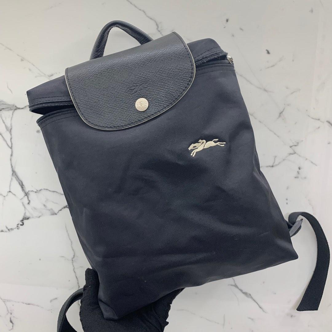 Foldaway Bag Longchamp Le Pliage Club Nylon Backpack Black