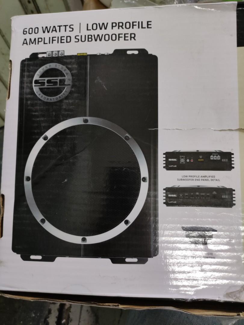 a1 Sound Storm Laboratories LOPRO8 Amplified Car Subwoofer 600 Watts Max Power Low Profile 8 Inch Subwoofer Remote Subwoofer Control Great For