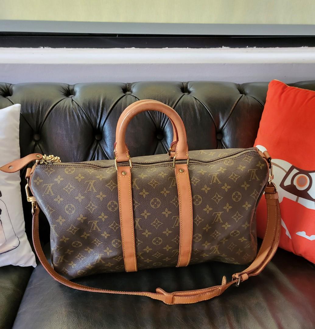 LV KEEPALL 45 (VINTAGE), Luxury, Bags & Wallets on Carousell