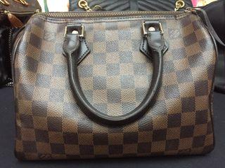 N41374 Speedy Bandoulière 25 Damier Azur, Luxury, Bags & Wallets on  Carousell