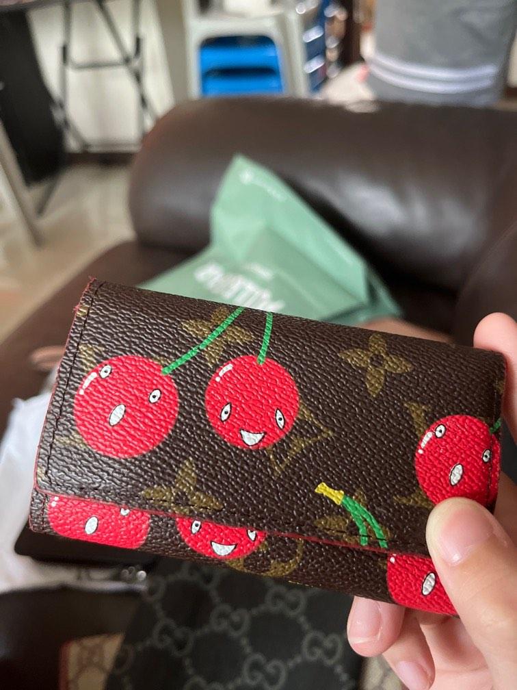 LV cherry key pouch