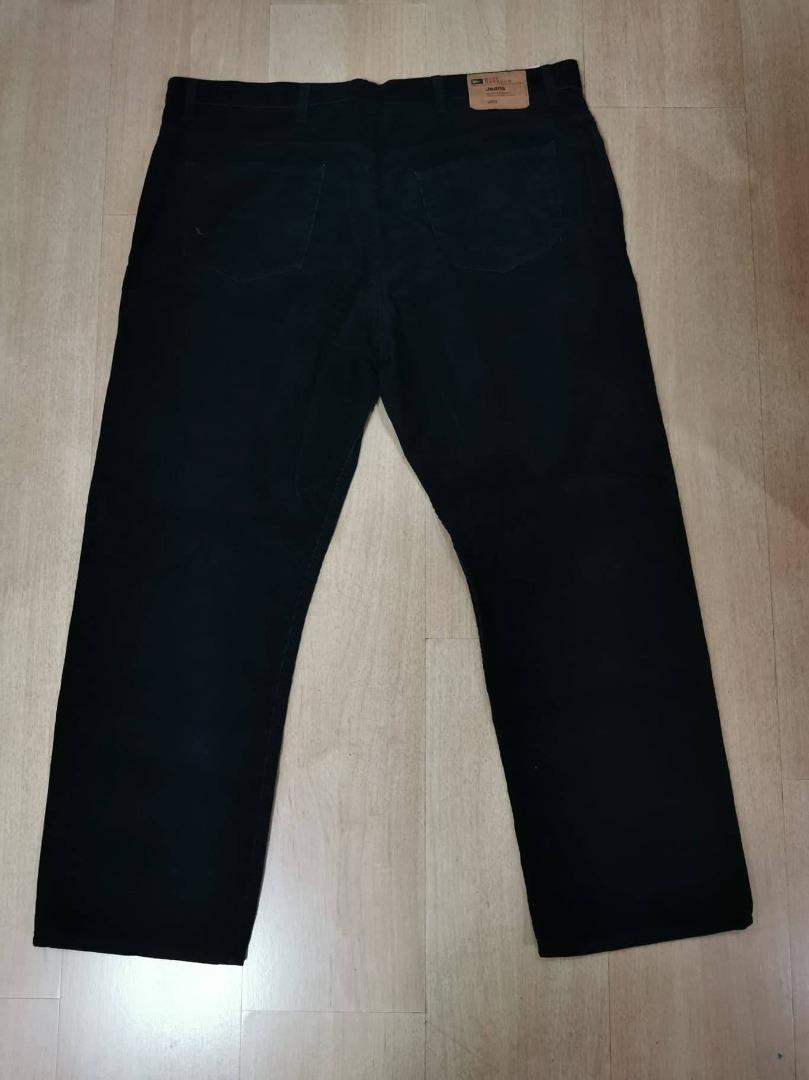 Marks & Spencer Blue Harbour Ribbed Jeans Navy Large/Plus Size, Men's ...