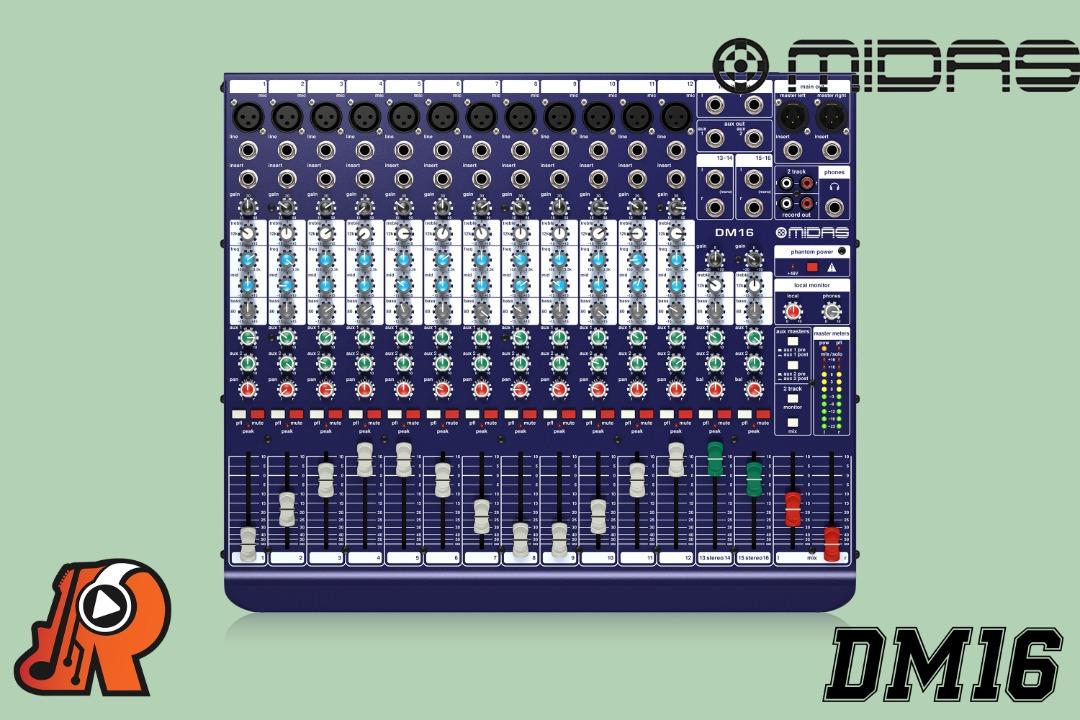 Midas DM16 16-channel Analog Mixer, Audio, Soundbars, Speakers ...