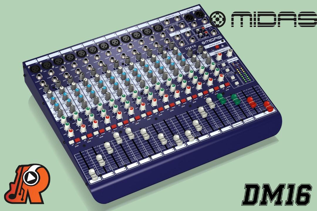 Midas DM16 16-channel Analog Mixer, Audio, Soundbars, Speakers