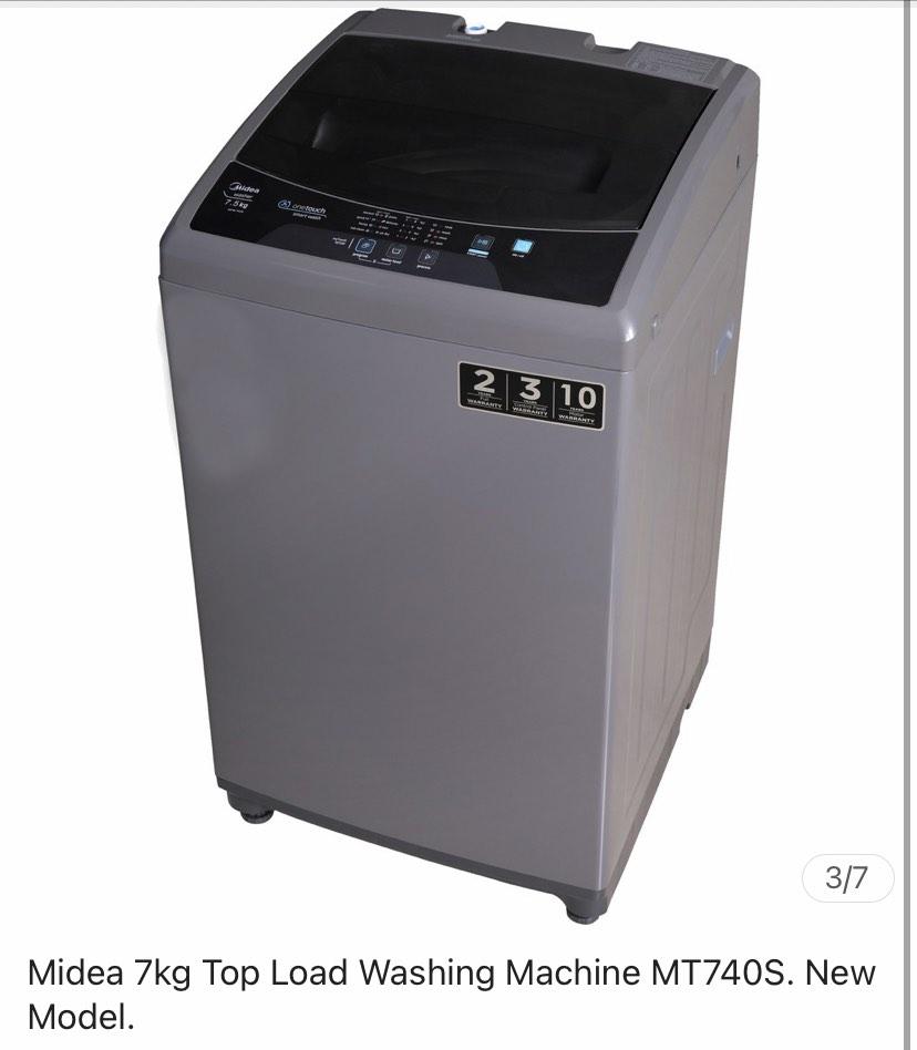 Midea 7kg top load washing machine, TV & Home Appliances, Washing