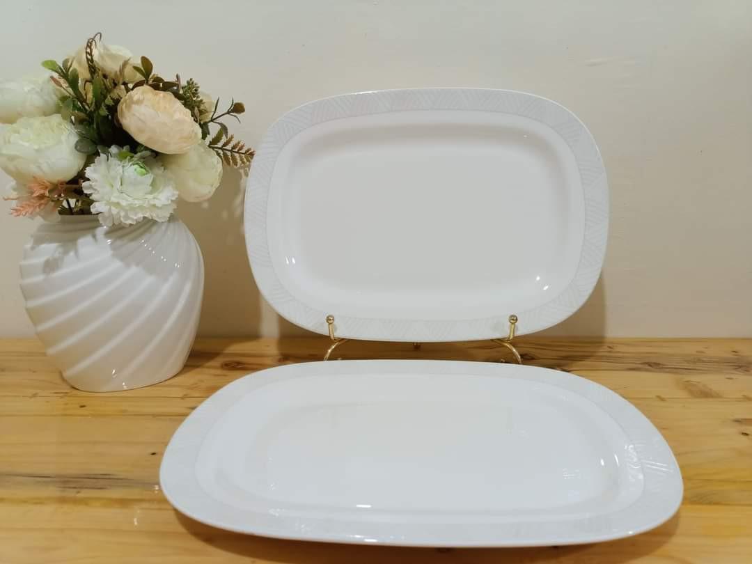 Mikasa Serving Platter (Category: Dinnerware & Cutlery) located in Pagbilao. Submitted by candicearp (Listing ID 1181083717, Image 1). Description: Mikasa Serving Plates (12 1/2 inches L x 9 inches W) P 850.00 EACH.
