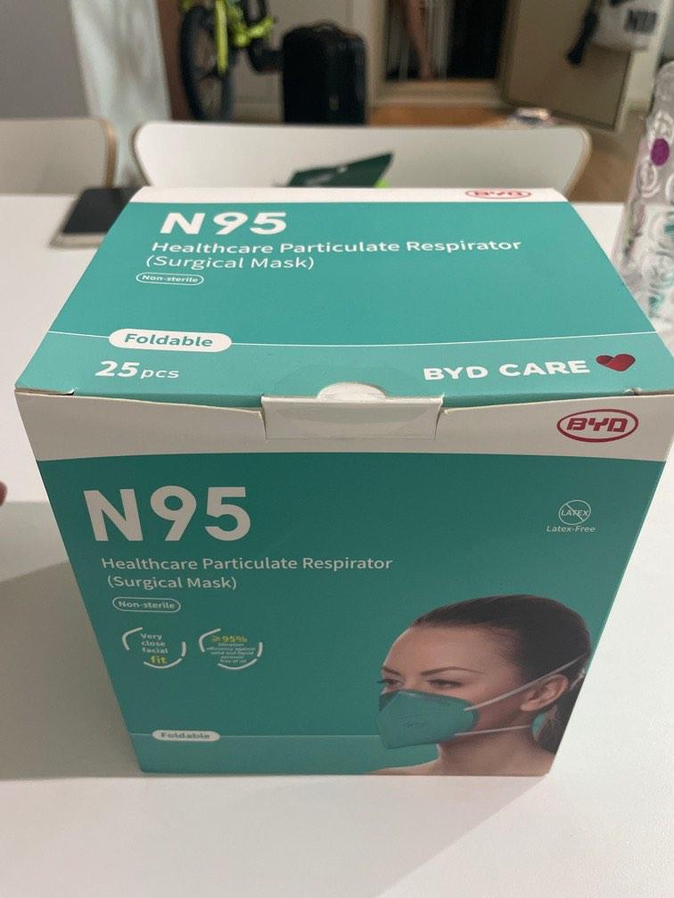 N95 BYD CARE Mask, Health & Nutrition, Face Masks & Face Shields on