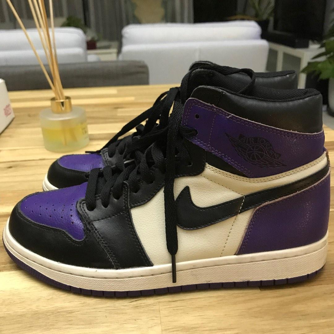 aj1 mid court purple
