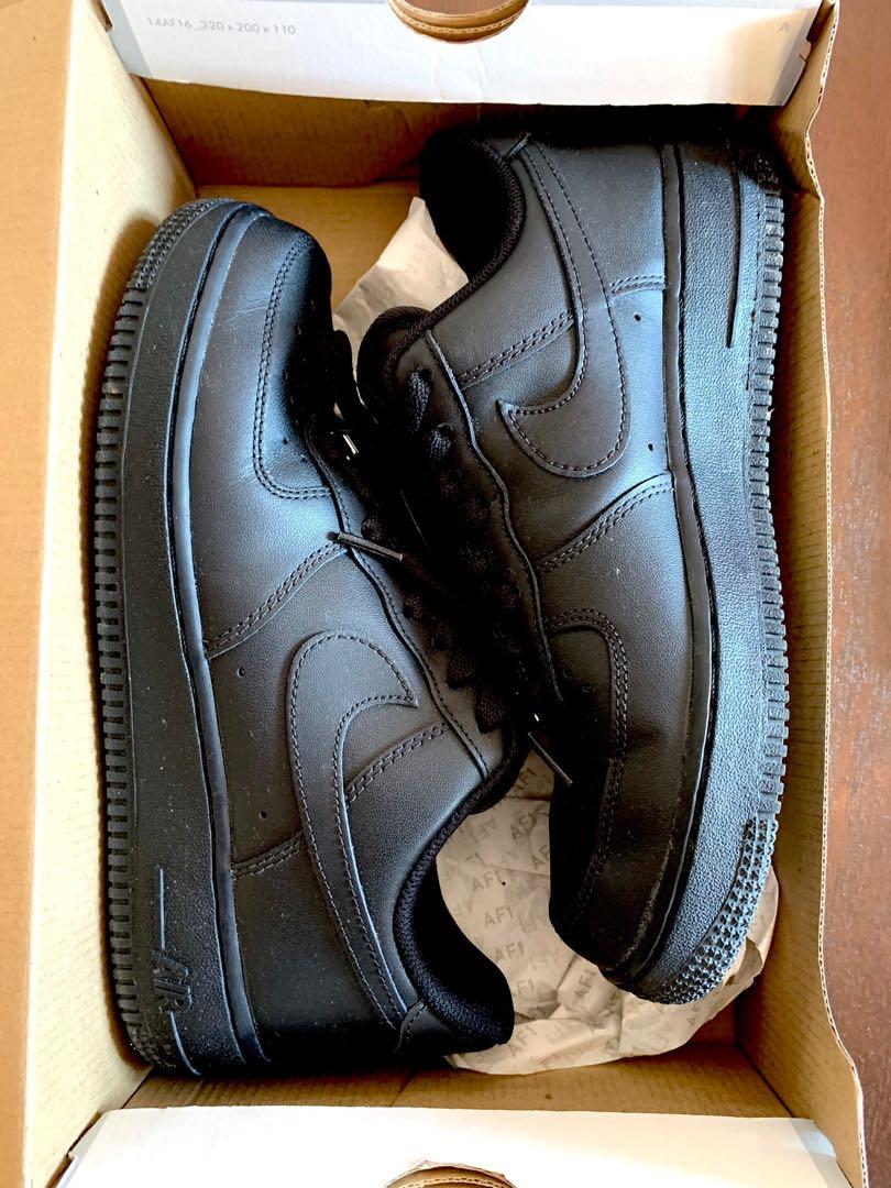 nike airforce all black
