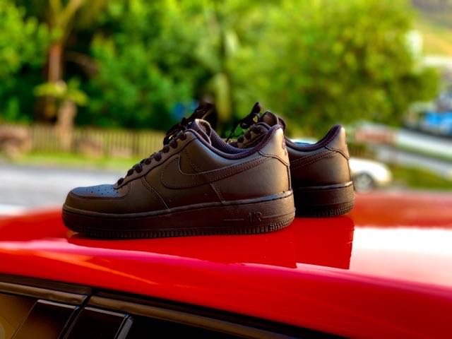 nike airforce all black