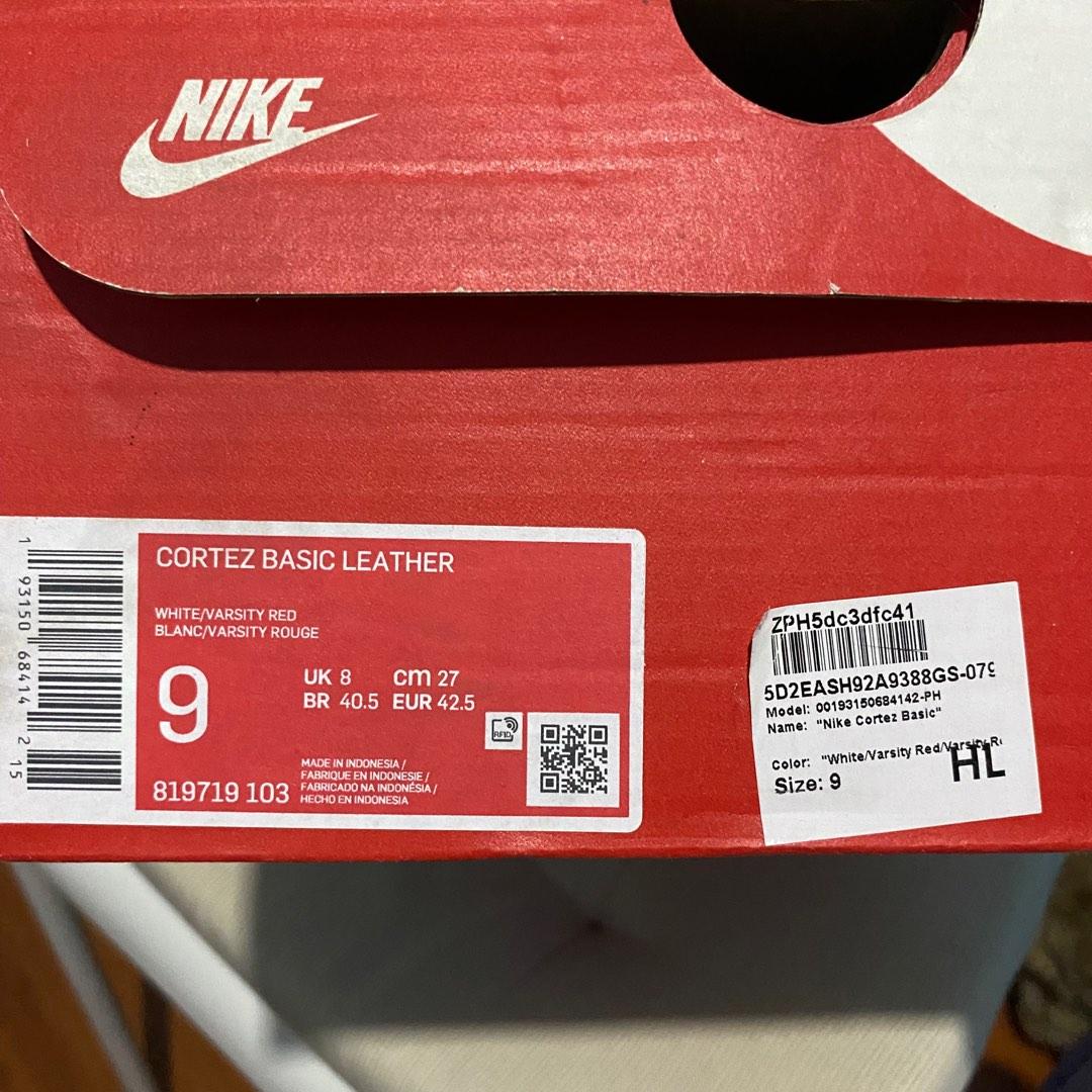 Nike Cortez Basic Leather with original box, Men's Fashion, Footwear