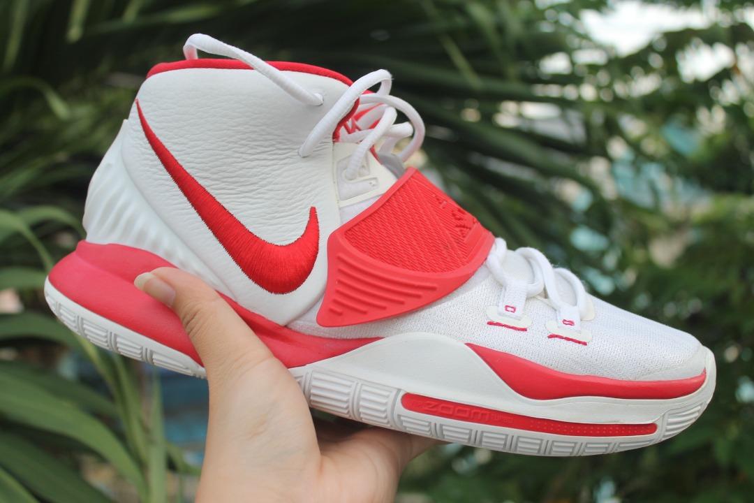 Kyrie shoes white and red hot sale