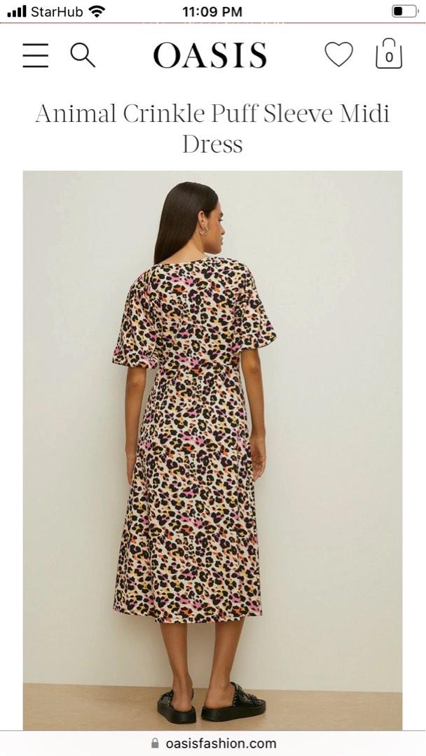 Oasis animal print dress sale