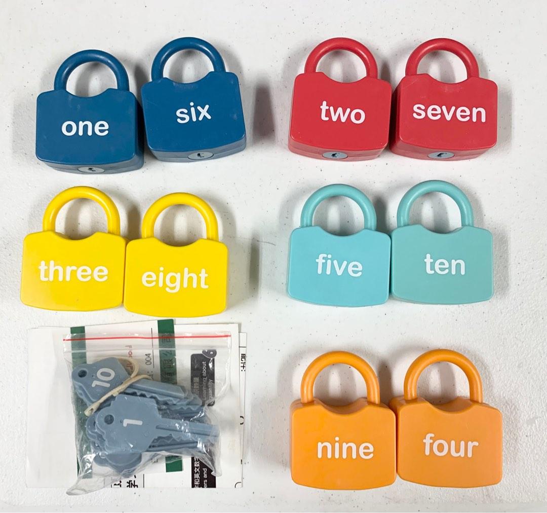 number learning locks
