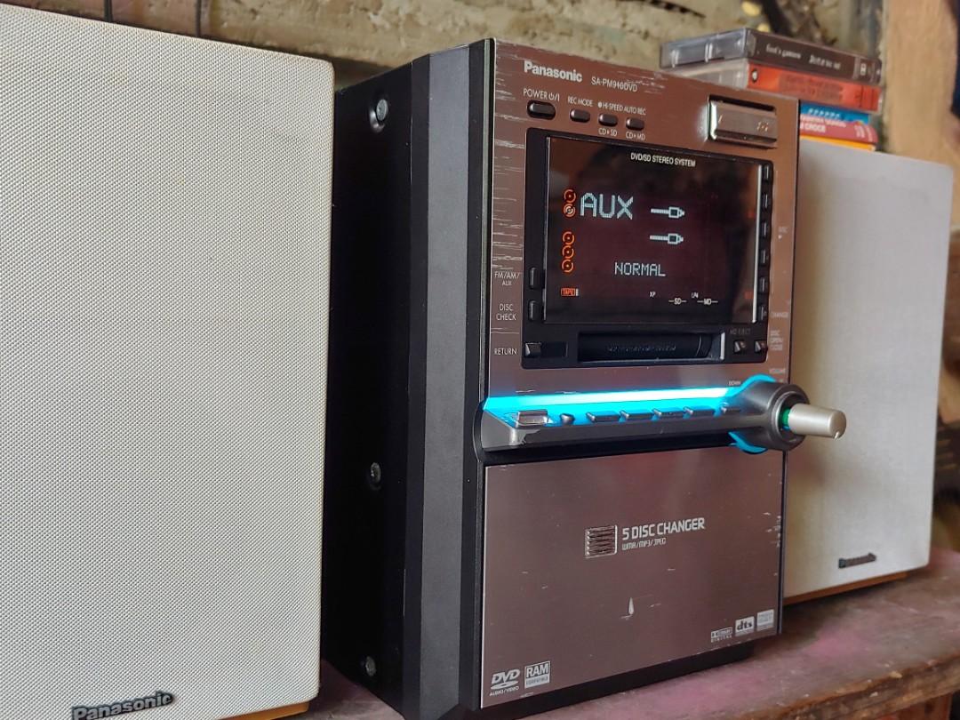 panasonic Cassette Player/recorder Amplifier and speaker, Audio