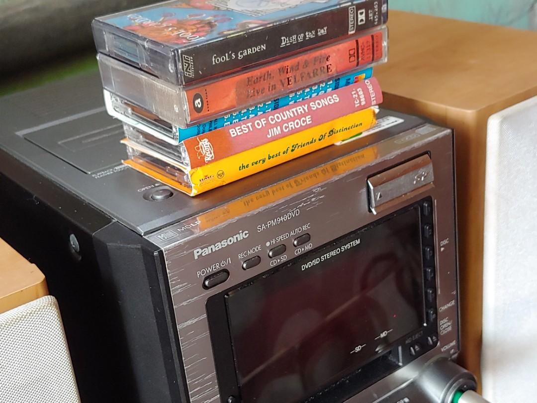 panasonic Cassette Player/recorder Amplifier and speaker, Audio