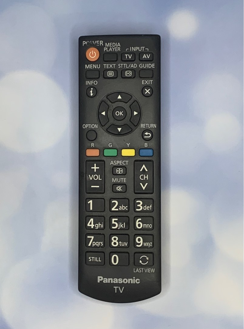 Panasonic TV remote control 樂聲牌電視遙控, 家庭電器, 電視 & 其他娛樂, 電視組件及配件 Carousell