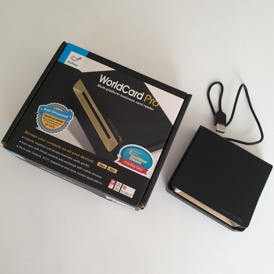 PenPower WorldCard Pro Business Card Name Card Scanner Pre-Owned, Computers  & Tech, Office & Business Technology on Carousell