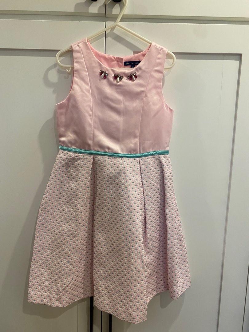 Periwinkle pink dress, Babies & Kids, Babies & Kids Fashion on Carousell