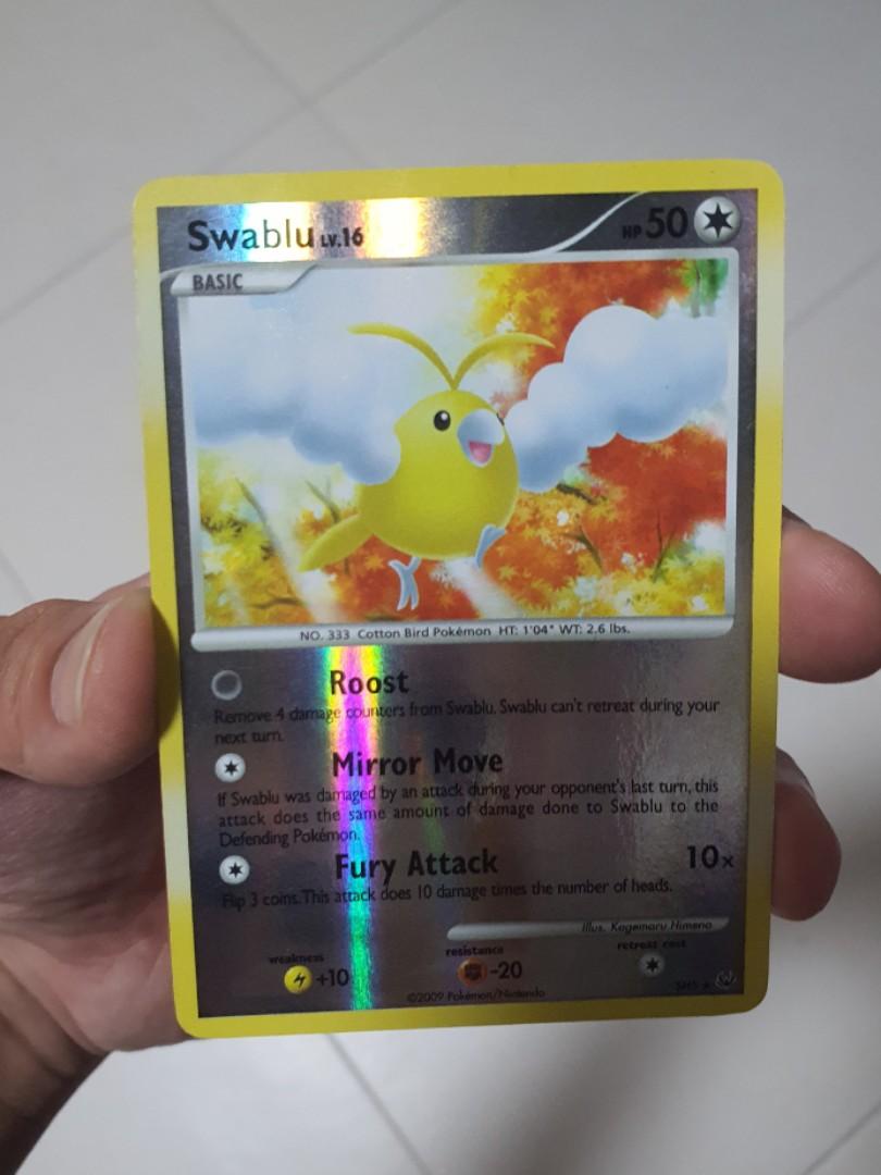 Pokemon Swablu Shiny Ultra Rare card, Hobbies & Toys, Memorabilia &  Collectibles, Vintage Collectibles on Carousell