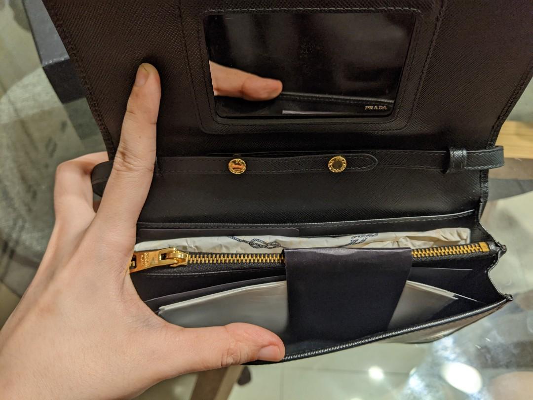 Prada Nero Saffiano Sling Bag (Black), Luxury, Bags & Wallets on Carousell