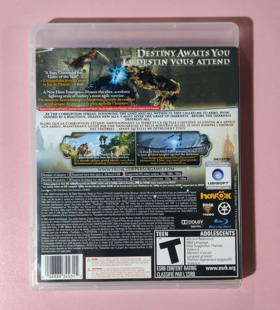 Prince Of Persia Sur PS3 – Complet, Excellent état, Version Française