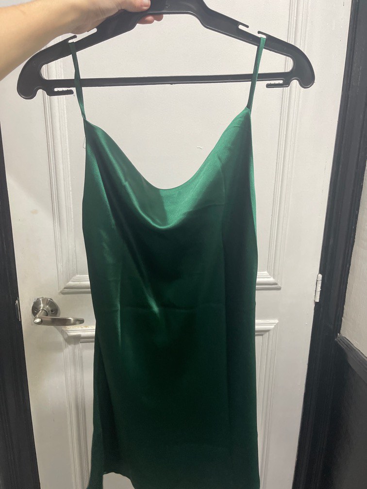 Princess Polly Green Silk Dress, Women's Fashion, Dresses & Sets ...