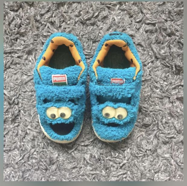 Puma cookie monster sneakers, Babies & Kids, Babies & Kids Fashion on