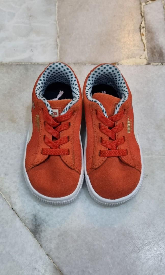 Puma slip sales ons orange kids