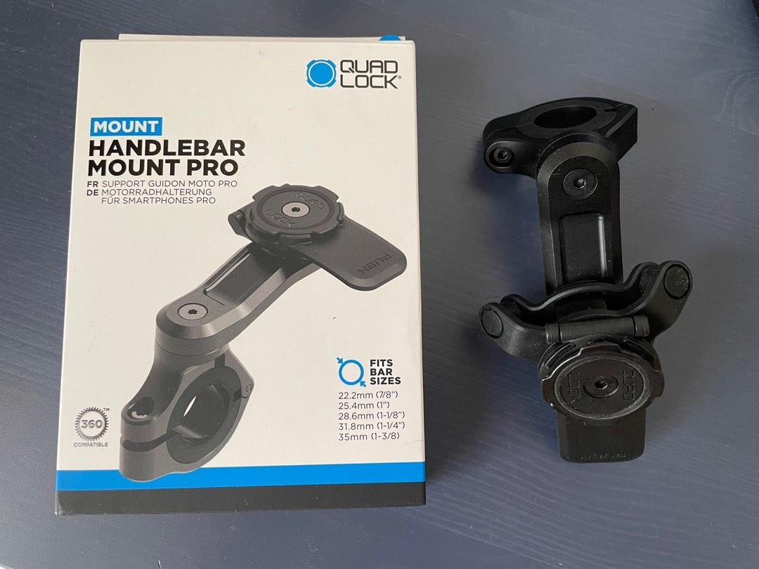 QuadLock handlebar Mount Pro with dampener, 手機及配件, 電子周邊配件及產品, 其他電子周邊配件及