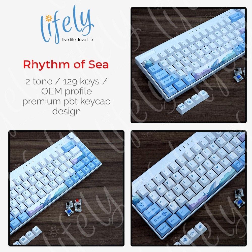 Pvc Roam Keycaps Rhythm of Sea OEM PBT Keycaps, Computers & Tech, Parts & Accessories ...