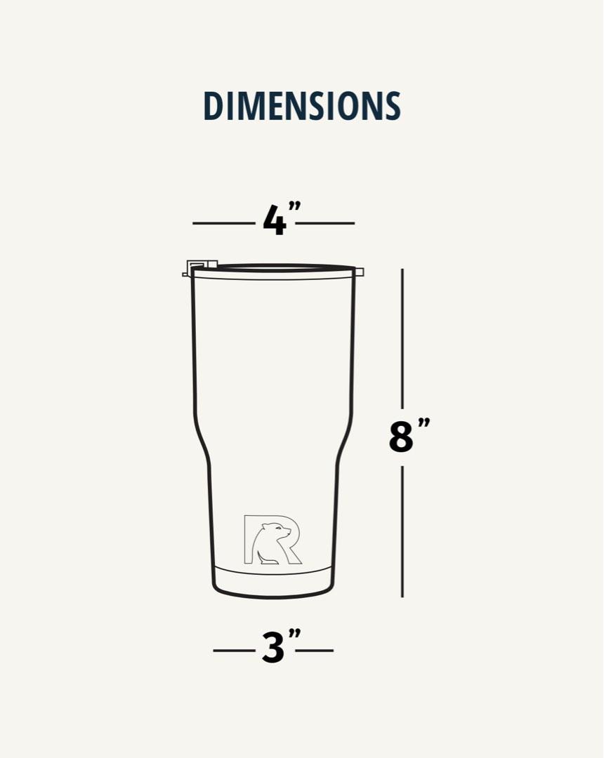 RTIC Tumbler 30oz water bottle , Sports Equipment, Hiking & Camping on