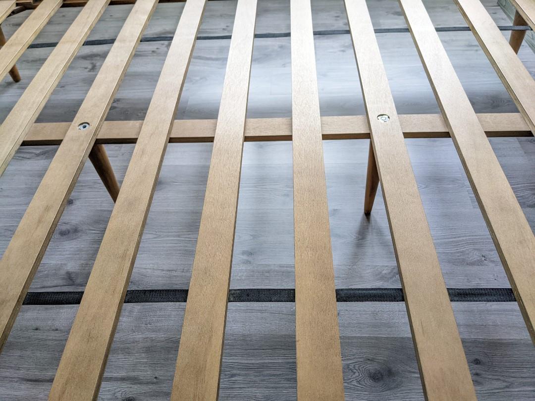 Rustic and sturdy solid wood bedframe (Queen) from Picket and Rail