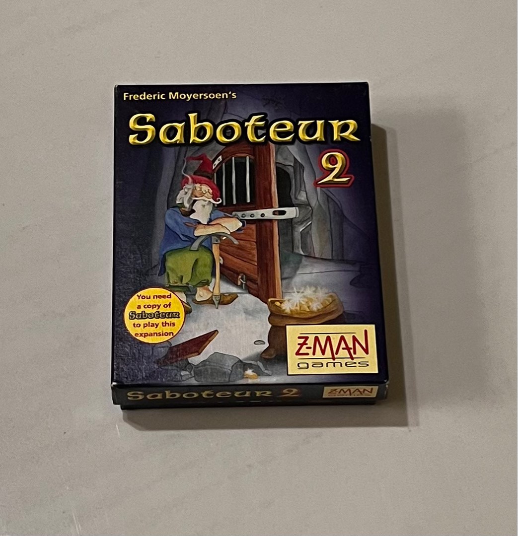 Saboteur 1 & 2 card game, Hobbies & Toys, Toys & Games on Carousell