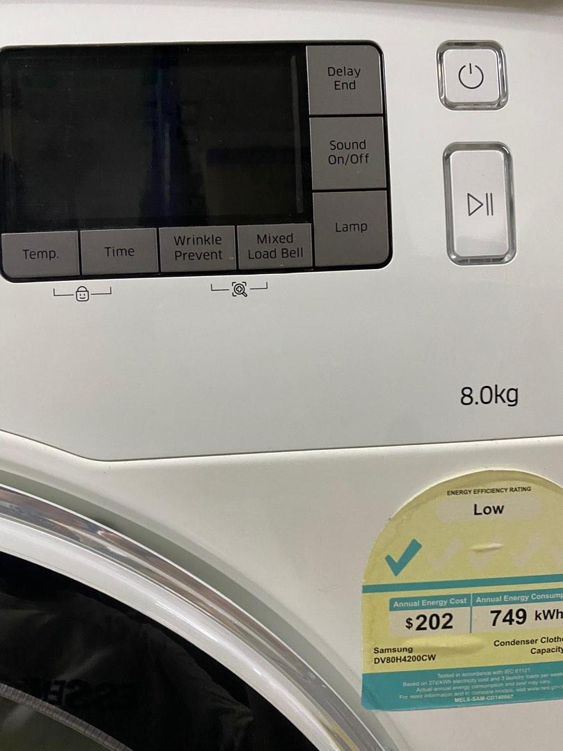 Samsung 8KG Condenser Dryer, TV & Home Appliances, Washing Machines and
