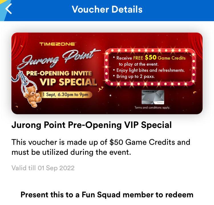 Selling timezone 50 voucher to platinum members, Everything Else on