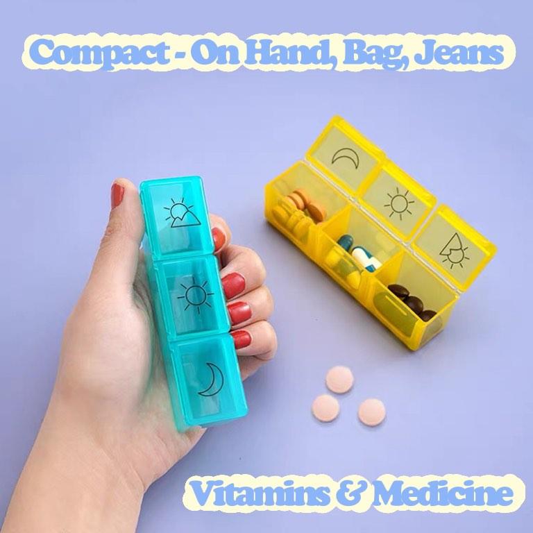 [SG] Pill Box Pill Organizer Vitamins Medicine Box Pill Case, Health