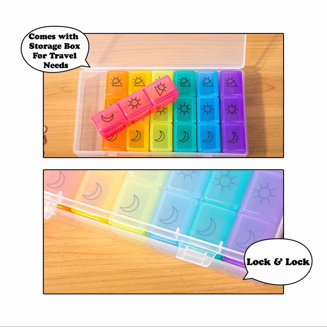 [SG] Pill Box Pill Organizer Vitamins Medicine Box Pill Case, Health