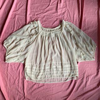 sheer flowy top