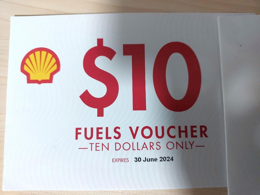 SHELL FUELS VOUCHER 10, Tickets & Vouchers, Vouchers on Carousell