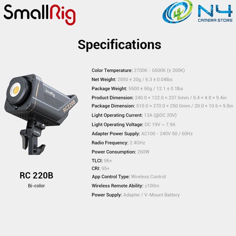 SmallRig RC220B RC220 Bi-Color Video Light RC 220D LED Lights