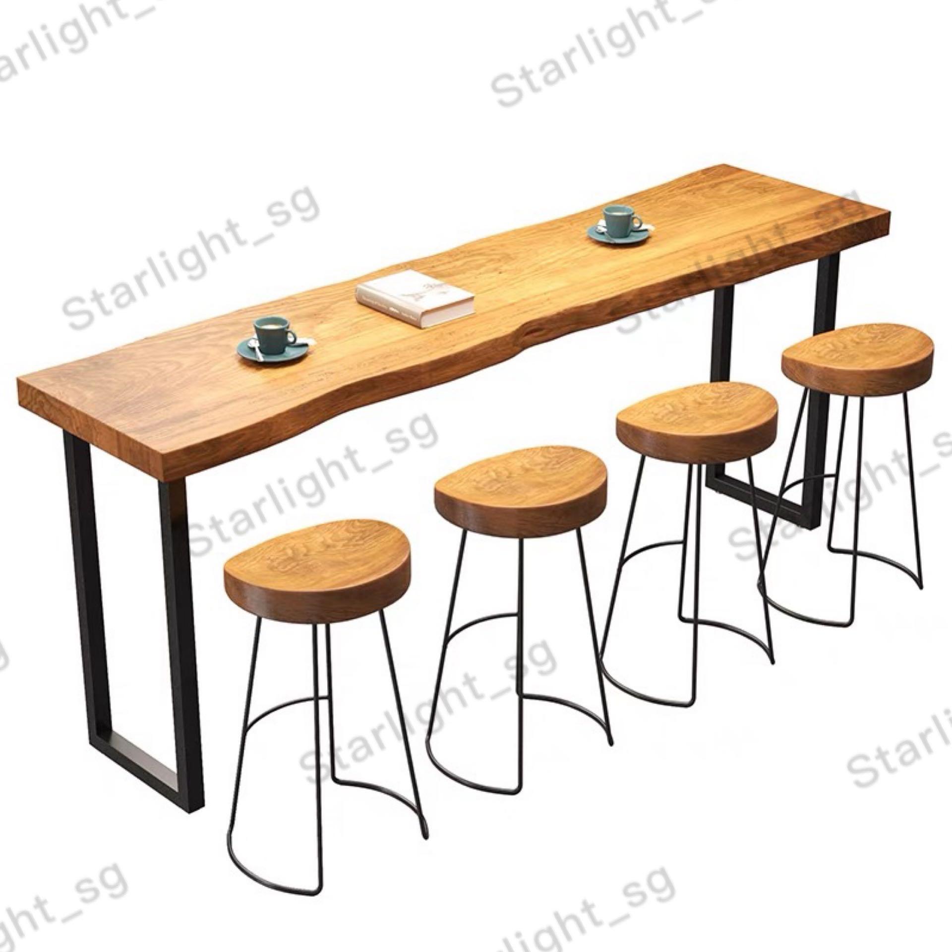 Solid Wood Bar Table High Bar Stool Table Free Home Delivery