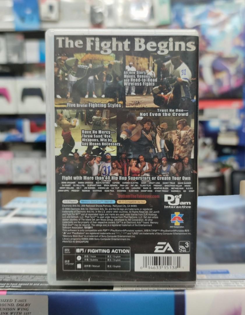 Sony PSP Def Jam Fight For NY The Takeover, Video Gaming, Video Games, PlayStation on Carousell