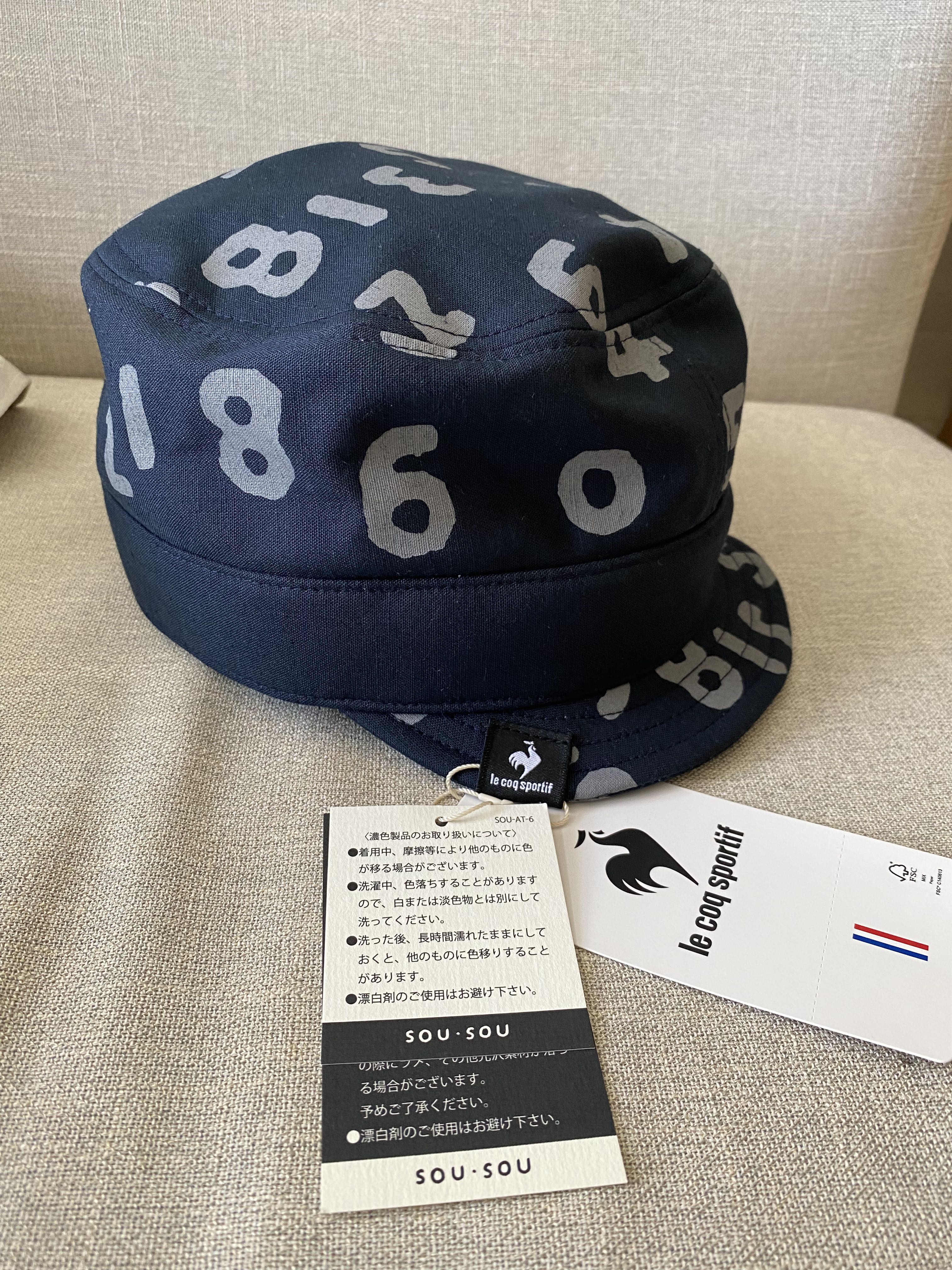 sou sou 帽（日本製）le coq sportif 聯乘, 男裝, 手錶及配件, 棒球帽