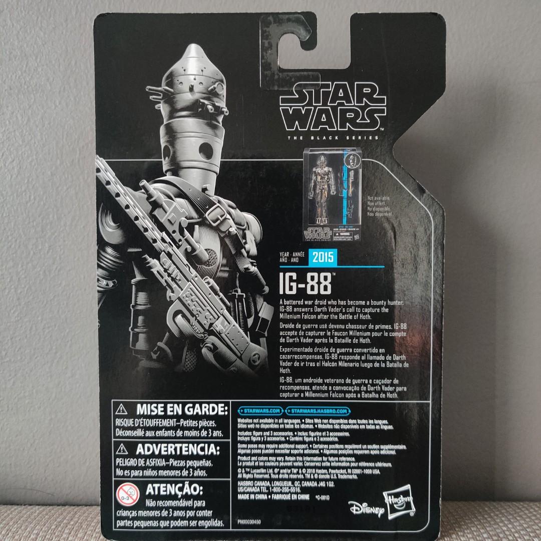 Star Wars Black Series Archive IG-88 (Category: Figurines & Statues) located in Manila. Submitted by dorkystuff (Listing ID 1181145173, Image 2). Description: Brand New/Sealed/MOC Original Hasbro STAR WARS BLACK SERIES ARCHIVE IG-88 Bounty Hunter from Original Trilogy.