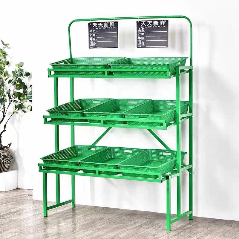Supermarket fruit rack, convenience store display rack, multi