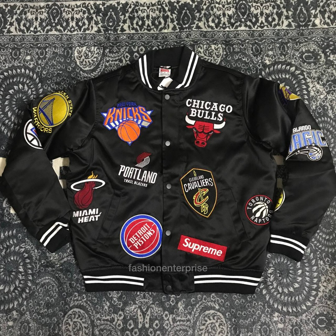 Supreme Nike/NBA Teams Warm-Up Jacket Denim Men's - SS18 - US