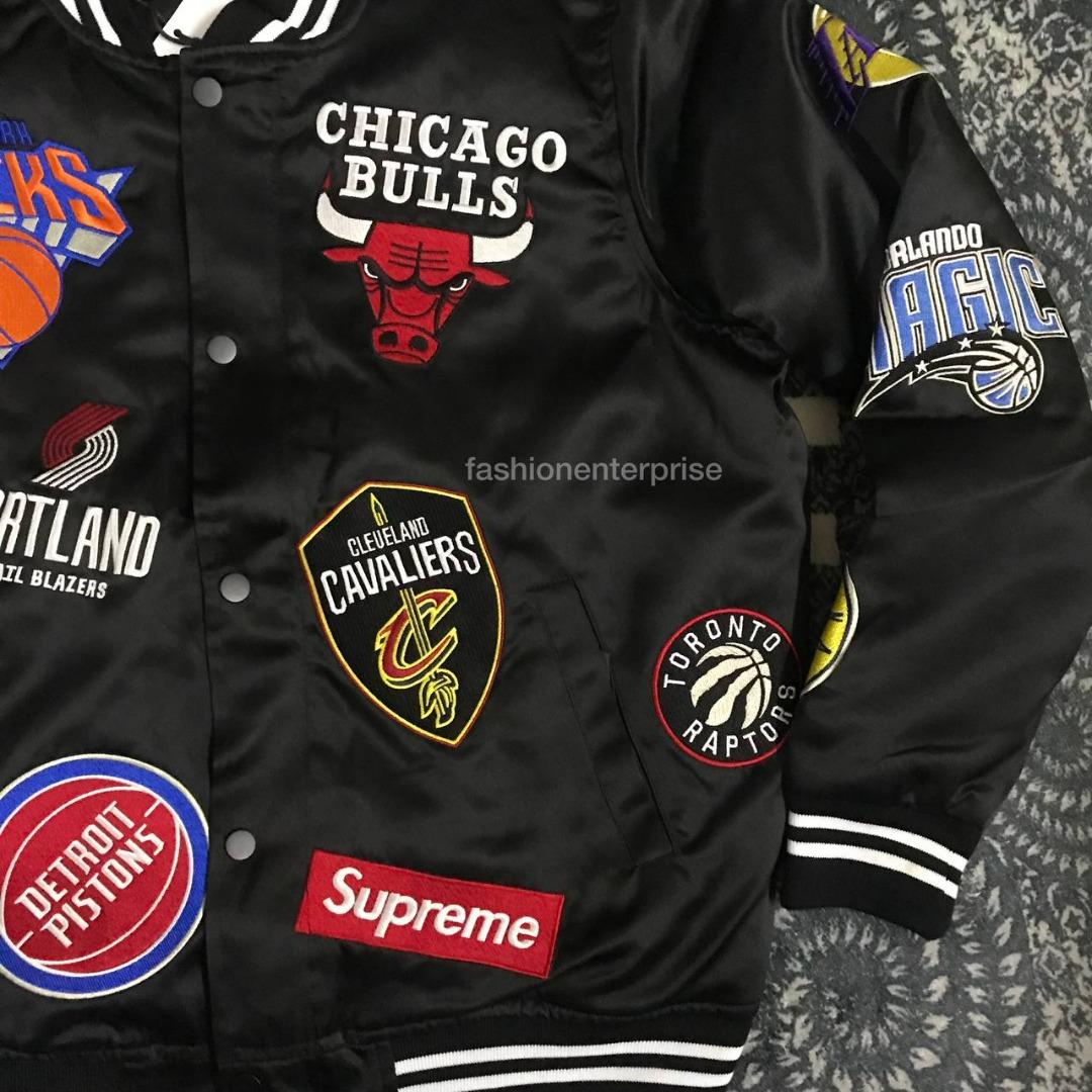 Nike supreme jacket nba sales
