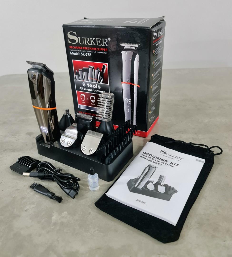 SURKER Rechargeable Hair Clipper SK788, Beauty & Personal Care, Men's